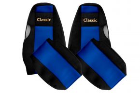 Coprisedili su misura CLASSIC per SCANIA 4 (01.1995-12.2004) - poggiatesta integrati - blu
