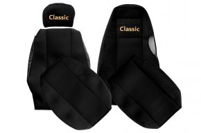 Coprisedili su misura CLASSIC per SCANIA 4 (01.1995-12.2004) - poggiatesta diversi - neri