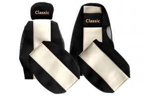 Coprisedili su misura CLASSIC per SCANIA 4 (01.1995-12.2004) - poggiatesta diversi - beige chiaro