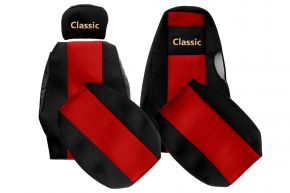 Coprisedili su misura CLASSIC per SCANIA 4 (01.1995-12.2004) - poggiatesta diversi - rossi