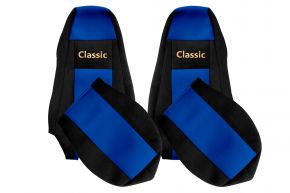 Coprisedili su misura CLASSIC per SCANIA R (01.2005-12.2016) - poggiatesta integrati - blu