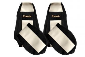 Coprisedili su misura CLASSIC per SCANIA R (01.2005-12.2016) - poggiatesta integrati - beige chiaro