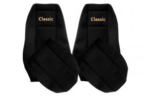Coprisedili su misura CLASSIC per RENAULT PREMIUM II (01.2005-12.2013) - poggiatesta integrati - neri