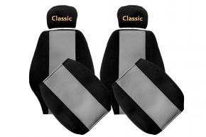 Coprisedili su misura CLASSIC per MERCEDES AXOR (01.1996-12.2004) - poggiatesta regolabili - grigi