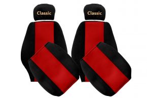 Coprisedili su misura CLASSIC per MERCEDES AXOR (01.1996-12.2004) - poggiatesta regolabili - rossi