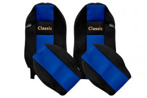 Coprisedili su misura CLASSIC per MERCEDES ACTROS MP 2 (01.2003-12.2006) - poggiatesta integrati - blu