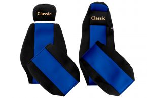 Coprisedili su misura CLASSIC per MERCEDES ACTROS MP 1 (01.1996-12.2002) - cabina MEGA SPACE - blu