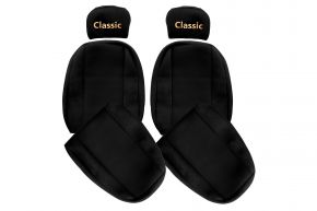 Coprisedili su misura CLASSIC per MAN L2000 (01.1994-12.2005) - cintura passeggero fuori dal sedile - neri