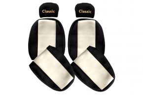 Coprisedili su misura CLASSIC per MAN L2000 (01.1994-12.2005) - cintura passeggero fuori dal sedile - beige chiaro