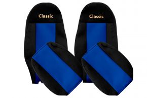 Coprisedili su misura CLASSIC per VOLVO FH 3 (01.2009-12.2012) - poggiatesta integrati - blu