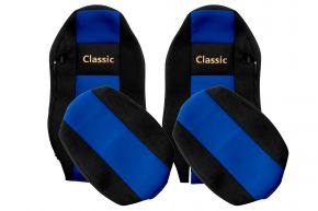 Coprisedili su misura CLASSIC per MAN TGX (01.2007-03.2020) - sedili normali (non ISRI) - blu
