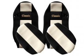 Coprisedili su misura CLASSIC per MAN TGX (01.2007-03.2020) - sedili normali (non ISRI) - beige chiaro