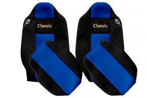 Coprisedili su misura CLASSIC per RENAULT T (01.2014-04.2021) - poggiatesta integrati - blu