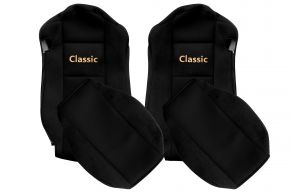 Coprisedili su misura CLASSIC per MERCEDES ACTROS MP 4 (01.2011-12.2018) - sedili standard - neri