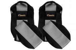 Coprisedili su misura CLASSIC per MERCEDES ACTROS MP 4 (01.2011-12.2018) - sedili standard - grigi