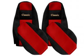 Coprisedili su misura CLASSIC per VOLVO FH 4 (01.2013-12.2019) - rossi