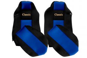 Coprisedili su misura CLASSIC per MAN TGX (01.2007-03.2020) - sedile conducente ISRI - blu