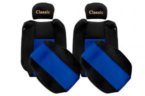 Coprisedili su misura CLASSIC per RENAULT T (01.2014-04.2021) - poggiatesta regolabili - blu