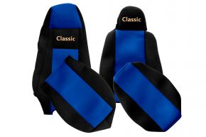 Coprisedili su misura CLASSIC per SCANIA R (01.2013-12.2016) - sedile conducente con microfono - blu