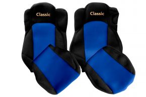 Coprisedili su misura CLASSIC per MERCEDES ACTROS MP 4 (01.2011-12.2018) - sedile passeggero ribaltabile - blu