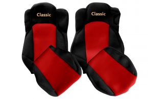 Coprisedili su misura CLASSIC per MERCEDES ACTROS MP 4 (01.2011-12.2018) - sedile passeggero ribaltabile - rossi