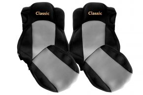 Coprisedili su misura CLASSIC per MERCEDES ACTROS MP 5 (dal 01.2019) - sedili comfort - grigi
