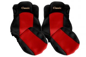 Coprisedili su misura CLASSIC per MERCEDES ACTROS MP 5 (dal 01.2019) - sedili comfort - rossi