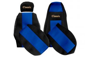 Coprisedili su misura CLASSIC per SCANIA R (01.2005-12.2016) - poggiatesta passeggero regolabile - blu