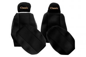 Coprisedili su misura CLASSIC per SCANIA R (01.2013-12.2016) - poggiatesta diversi - neri