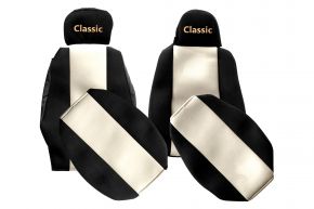 Coprisedili su misura CLASSIC per SCANIA R (01.2013-12.2016) - poggiatesta diversi - beige chiaro