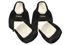 Coprisedili su misura CLASSIC per MAN TGX (dal 03.2021) - cintura conducente fissata al sedile - beige chiaro
