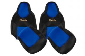 Coprisedili su misura CLASSIC per MAN TGL (dal 03.2021) - cinture fissate ai sedili - blu