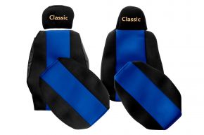 Coprisedili su misura CLASSIC per SCANIA S NEXTGEN (dal 01.2017) - sedile passeggero ribaltabile - blu