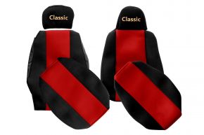 Coprisedili su misura CLASSIC per SCANIA S NEXTGEN (dal 01.2017) - sedile passeggero ribaltabile - rossi