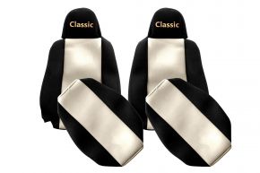 Coprisedili su misura CLASSIC per SCANIA G NEXTGEN (dal 01.2017) - poggiatesta stretti - beige chiaro
