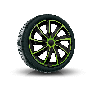 Copricerchi per FORD 15", QUAD BICOLOR VERDE 4 pz