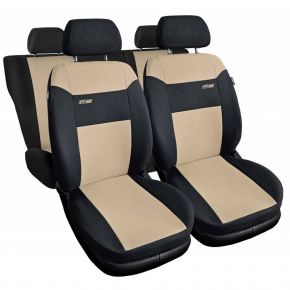 Coprisedili universali in tessuto RS beige adatti per BMW 1