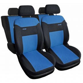 Coprisedili universali in tessuto RS blu adatti per BMW 1