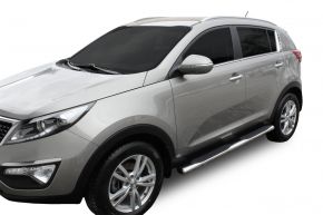 Telai laterali in acciaio inox per Kia Sportage 2009-2015 4"oval