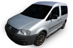 Telai laterali in acciaio inox per Volkswagen Caddy 2003-2015, 60,3 mm BLACK