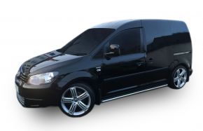 Telai laterali in acciaio inox per Volkswagen Caddy 2003-2015, 60,3 mm