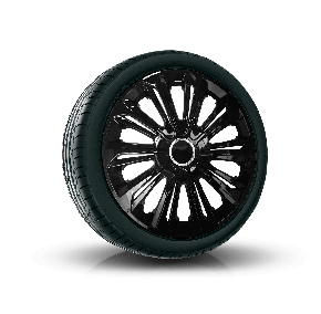 COPRICERCHI PER CHEVROLET 14", STRONG NERO LACCATO 4 pz