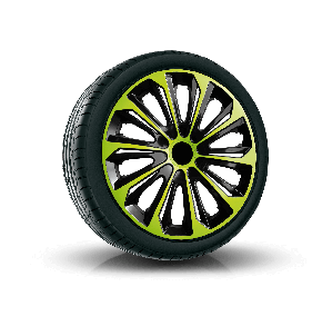 Copricerchi per ALFA ROMEO 16", STRONG DUOCOLOR VERDE-NERO 4 pz