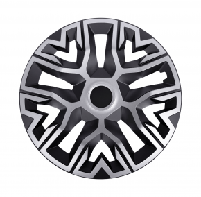 Copricerchi per OPEL 16", THE BEST argento-nero, 4pz