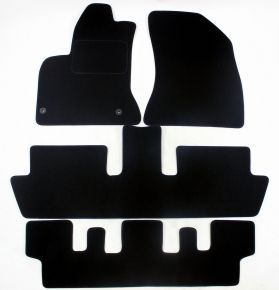 Tappetini auto in velluto su misura per Citroen C4 Grand Picasso 2006-2013 (7 posti) (4 pezzi)