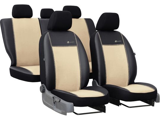 Tappetini in velluto beige per: Seat Altea XL monovolume (2006-08.2008