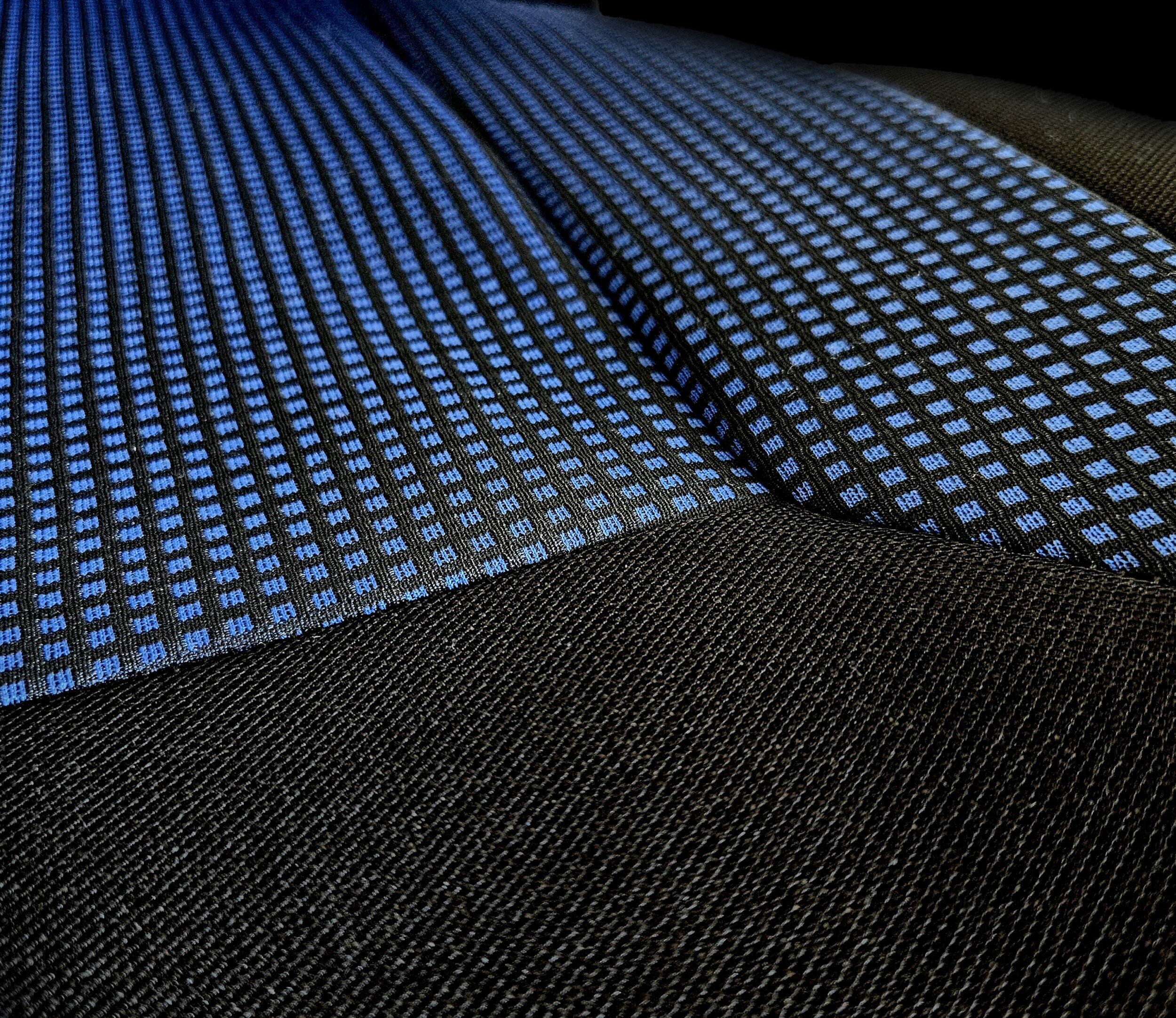 Dettaglio del tessuto jacquard blu ROYAL