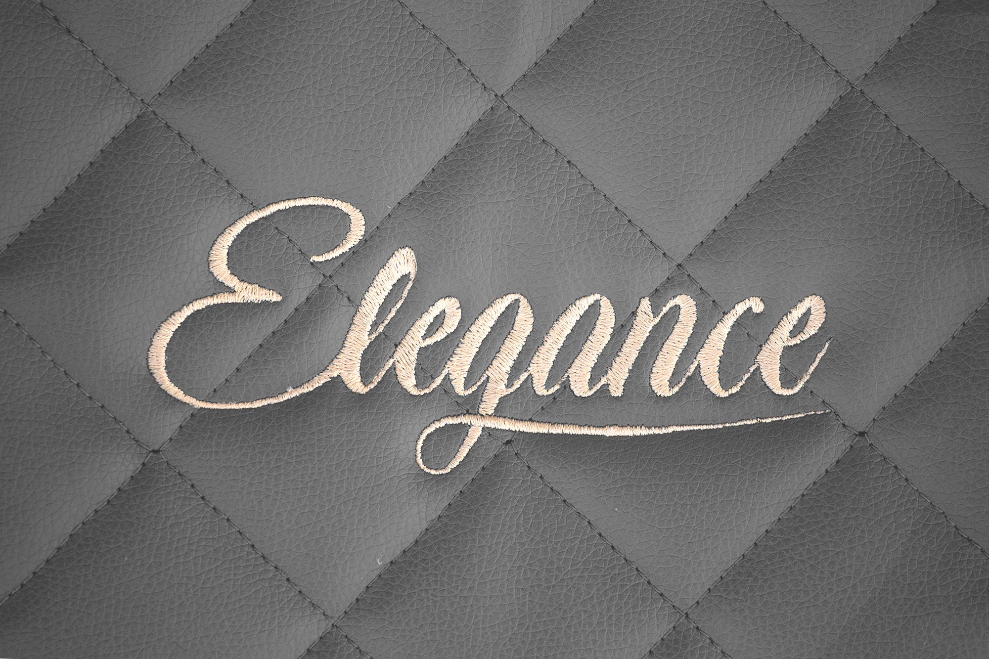 Dettaglio del ricamo Elegance: Grigio